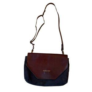 R. Riveter Leather Handbag Shoulder Crossbody Bag Women's Black Brown Travel